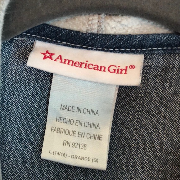America Girl - Girls Hooded Jean Jacket - Picture 2 of 5
